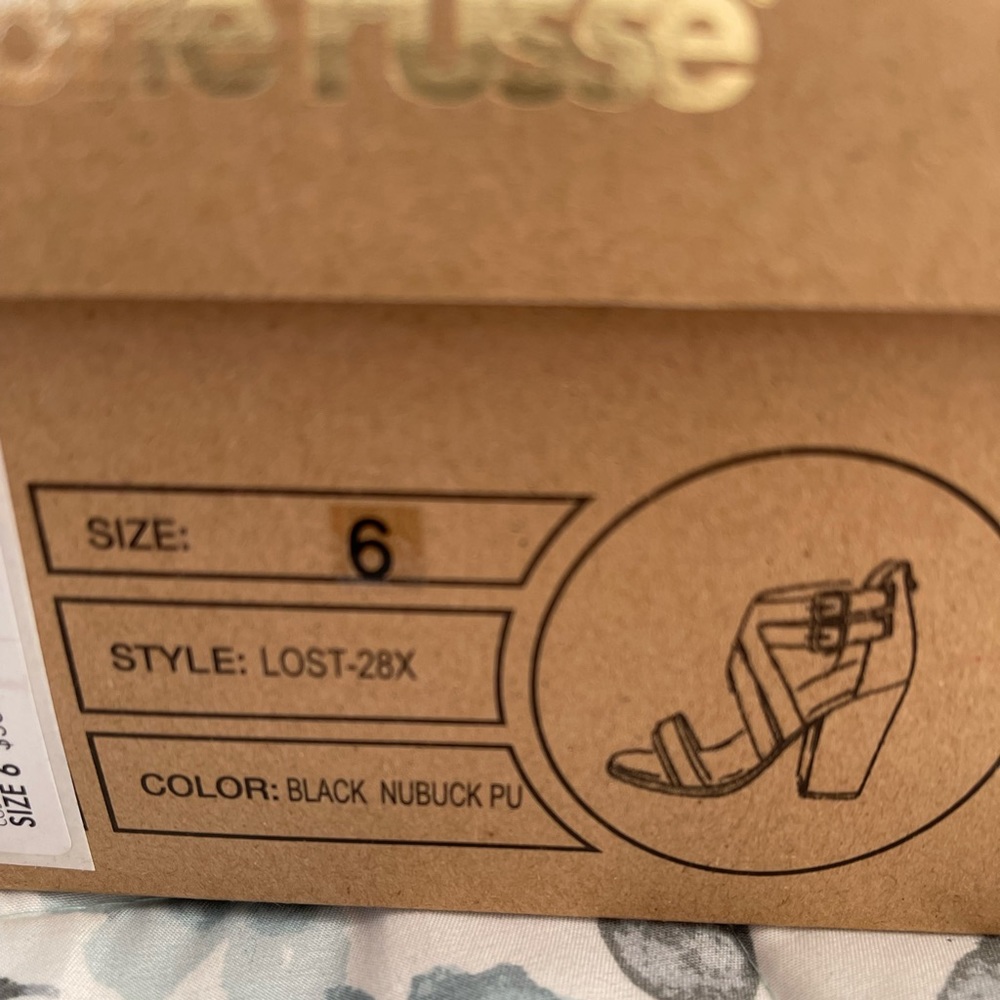 NIB block heels
